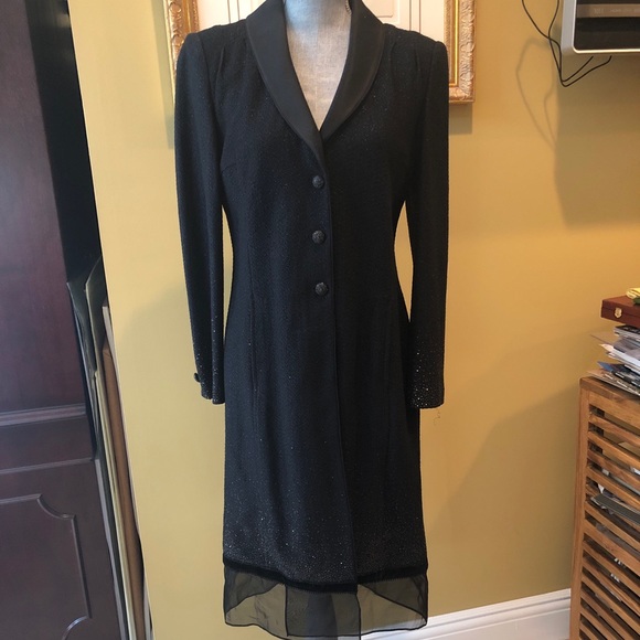 Stunning St. John Evening sz 6 Coat dress NWT